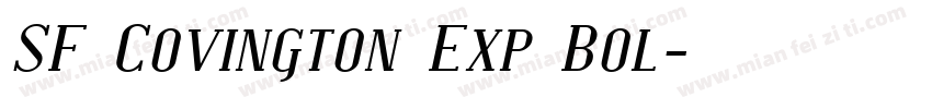 SF Covington Exp Bol字体转换